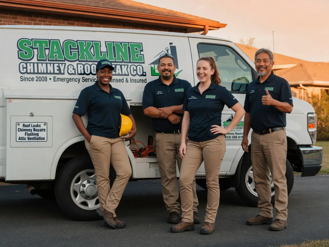 Chimney flashing repair company in Roseville, OH